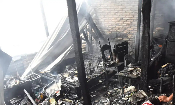 Al costado del Club Sajonia Bomberos reportan gran incendio