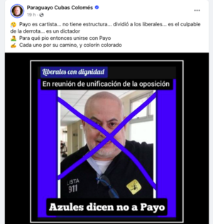 Payo ya toma distancia de la unidad opositora - El Trueno