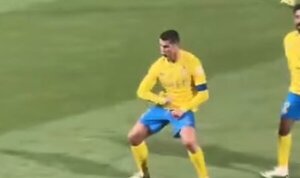 CR7 será investigado por la liga saudí por presunto gesto obsceno