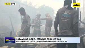 Video: 20 familias sufren pérdidas por incendio al costado del Club Sajonia - ABC Noticias - ABC Color