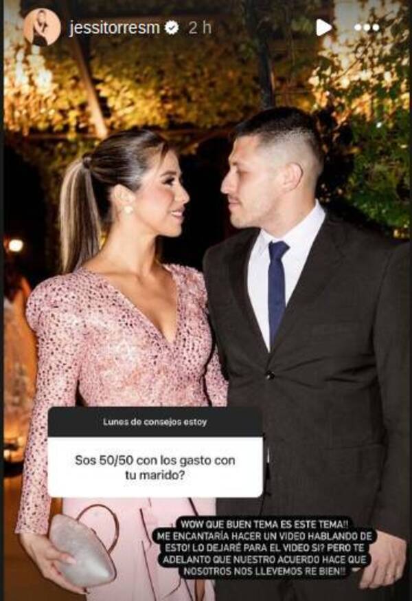 Jessica Torres reveló que tiene un acuerdo de gastos con su marido