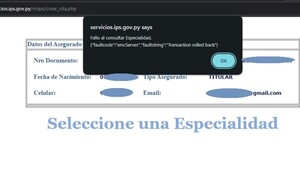 Sistema web de agendamientos del IPS, otra vez al borde del colapso