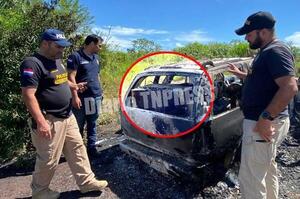 Camioneta usada para robo de cajero automático fue abandonada e incinerada en Minga Guazú – Diario TNPRESS