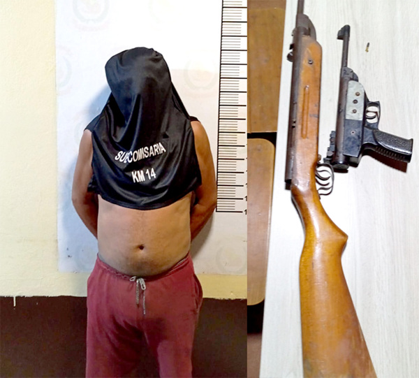 Cobarde sujeto golpeó con machete a su pareja y la amenazó de muerte con dos armas de fuego - La Clave