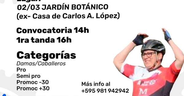 La Nación / Ciclistas organizan una carrera solidaria