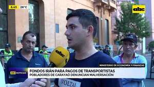 Video: Fondos irán para pagos de transportistas  - ABC Noticias - ABC Color