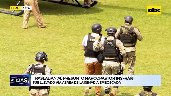 Video: Trasladan al presunto “narcopastor” Insfrán - ABC Noticias - ABC Color