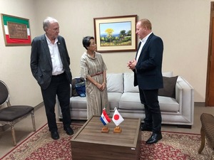 Gobernador Pereira recibe visita protocolar de la Embajadora de Japón