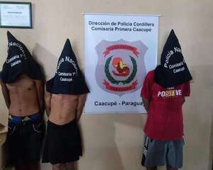 Caacupé: aprehenden a jóvenes que mantenían en zozobra a todo un barrio - Nacionales - ABC Color