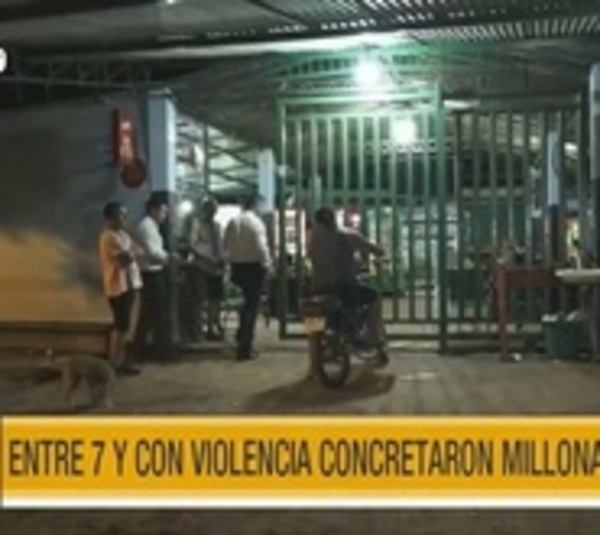 Asaltantes atracan salvajemente un comercio en Caacupé - Paraguay.com