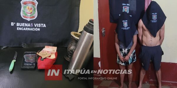APREHENDIERON A PAREJA DE PRESUNTOS ASALTANTES EN ENCARNACIÓN - Itapúa Noticias