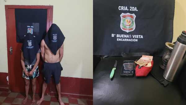 Dos detenidos tras robo a un hombre en Encarnación