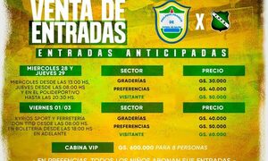 Ponen en venta entradas para clásico Franco-Paranaense