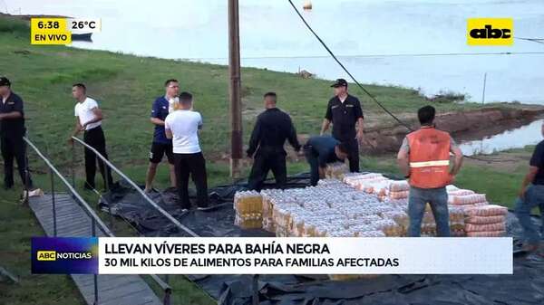 Video: Envían alimentos para familias afectadas de Bahía Negra - ABC Noticias - ABC Color