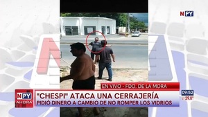 Cerrajero denuncia que un chespi lo extorsiona para no romper sus vidrios - Noticias Paraguay