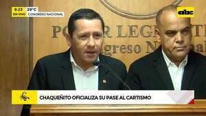 “Estoy volviendo a mi casa”: cartismo recibe oficialmente a “Chaqueñito”  - ABC Noticias - ABC Color