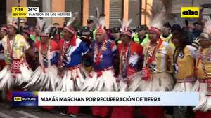 Video: Makás marchan por recuperación de tierras - ABC Noticias - ABC Color