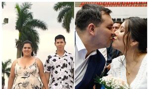 Boda comunitaria en la playa y en la Secretaría de Deportes para sellar el amor