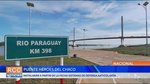 Instalarán defensa anticolisión del puente Héroes del Chaco
