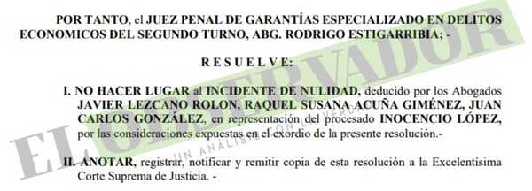 Rechazan nulidad de acusado por millonario perjuicio patrimonial en comuna de Valenzuela
