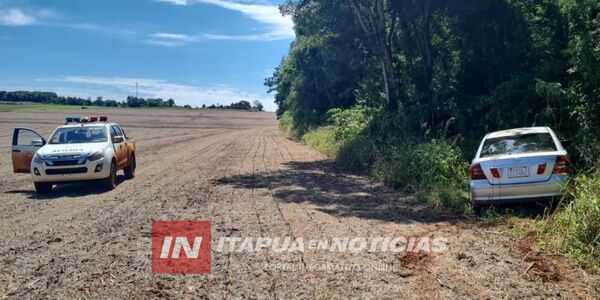 HALLARON ABANDONADO VEHÍCULO QUE HABRÍA SIDO UTILIZADO PARA UN ROBO EN TOMÁS R. PEREIRA - Itapúa Noticias