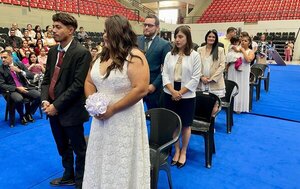 Unas 35 parejas participan en Boda Comunitaria organizada por el Registro Civil