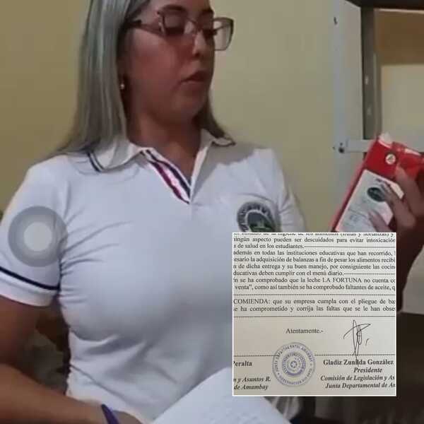 Provisión de leche de la Gobernación no cuenta con sello de "PROHIBIDO A LA VENTA"