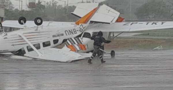 Diario HOY | Temporal causa destrozos en zona del Aeropuerto Silvio Pettirossi