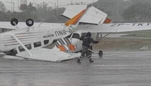 [VIDEO] Sarambí la tormenta en zona del aeropuerto
