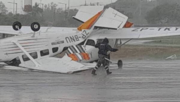 [VIDEO] Sarambí la tormenta en zona del aeropuerto