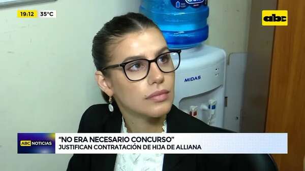 Video: Justifican la contratación de hija de Alliana - ABC Noticias - ABC Color