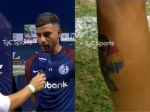 (VIDEO): Pelotero paraguayo mostró el tatuaje de la polémica y negó un roce con Insúa: “Nunca tuve molestias ni dolor”