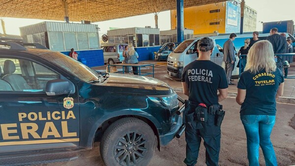 En control antitrata, interceptan a 32 menores que ingresaban al Brasil