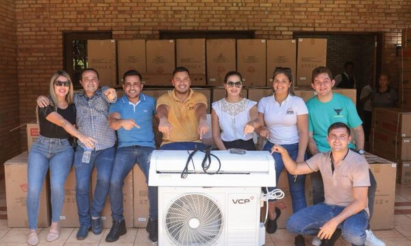 Empresas de Ciudad del Este donan aparatos de aire acondicionado para aulas de escuelas – Diario TNPRESS