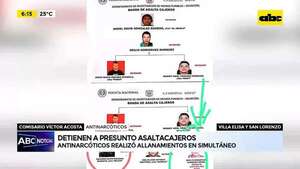 Video: Detienen a presunto miembro de asalta cajeros  - ABC Noticias - ABC Color