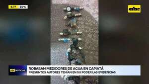 Video: Robaban medidores de agua en Capiatá - ABC Noticias - ABC Color