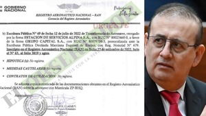 Erico Galeano vendió su avioneta antes de la imputación, por eso Fiscalía desistió de su secuestro 