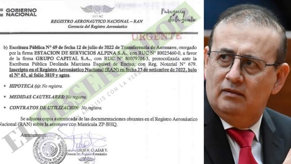 Erico Galeano vendió su avioneta antes de la imputación, por eso Fiscalía desistió de su secuestro