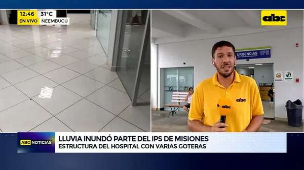 Video: Lluvia inundó parte del IPS de Misiones - ABC Noticias - ABC Color