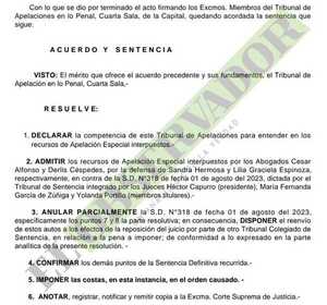 Cámara anula parcialmente condena a odontóloga y bioquímica por muerte de paciente y ordena nueva medición de pena