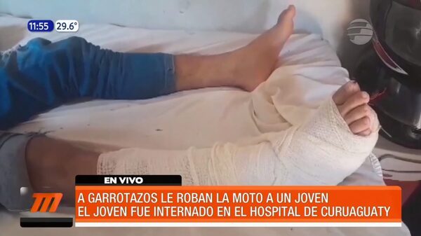 A garrotazos robaron la moto a un joven en Curuguaty | Telefuturo