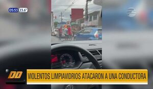 Limpiavidrios atacaron a conductora que no quiso recibir el ''servicio'' | Telefuturo