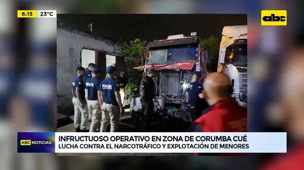 Video: Infructuoso operativo en zona de Corumba Cué - ABC Noticias - ABC Color