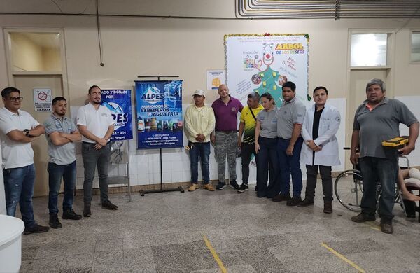 ALPES Refrigeración dona bebedero de agua fría de alta capacidad al Hospital Regional de Concepción