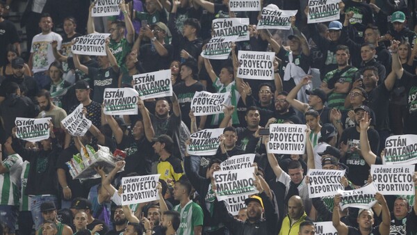 Los hinchas del Atlético Nacional celebraron un gol de la Academia