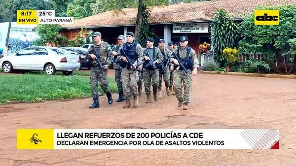 Video: Declaran emergencia por ola de inseguridad en Alto Paraná - ABC Noticias - ABC Color