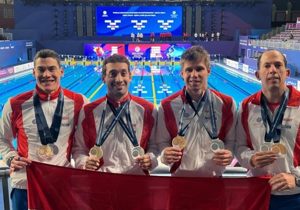 Atletas de oro: Paraguay quedó primero en el Máster World Acuatics Championships - Megacadena - Diario Digital