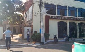 La ANDE cortó el suministro eléctrico a la Municipalidad de San Pedro