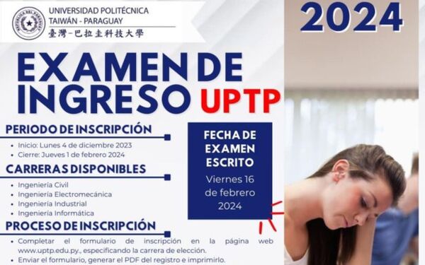 Abren periodo de inscripción a carreras de ingeniería en la Universidad Politécnica Taiwán – Paraguay