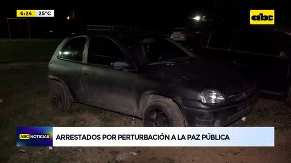 Video: Arrestados por perturbación a la paz pública - ABC Noticias - ABC Color